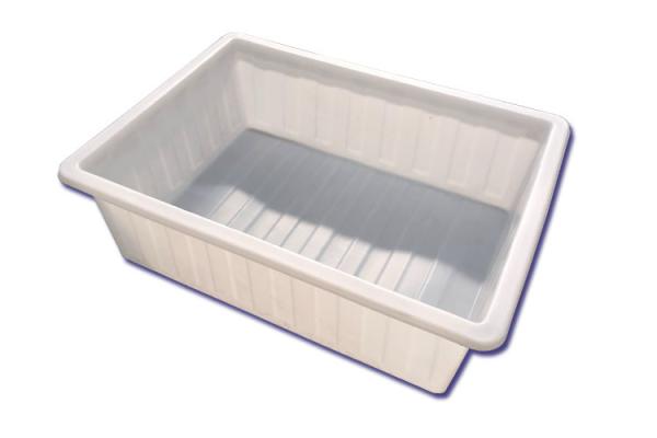 Quality Heavy Duty Rotomolded Rectangular Tuff  Poly Tapered Tubs On Trolleys For Materials Handling for sale