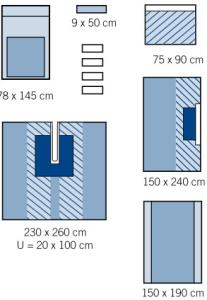 Sterilize Split Sheet Sets for hospital surgical