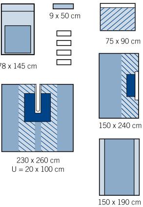 Quality Sterilize Split Sheet Sets for hospital surgical for sale