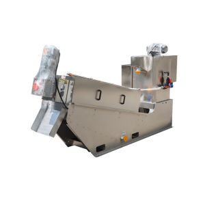 Low Speed Automatic Multi Disc Screw Press Sludge Dewatering Screw Press