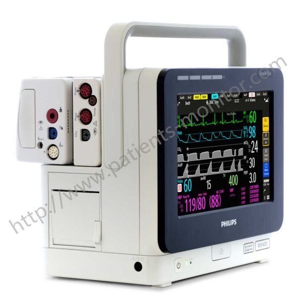 PHiliph IntelliVue MX400 Patient Monitor Machine 9 Inch Touch Screen With ECG SpO2 CO2 Module And Consumables