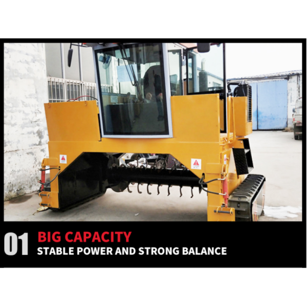 Animal Manure Fermentation Compost Turner Machine Utomatic Control