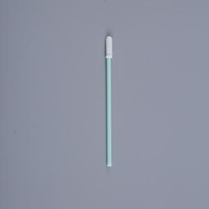 China Semiconductor Cleaning Anti Static Swabs Thin Head White Foam Green Stick wholesale