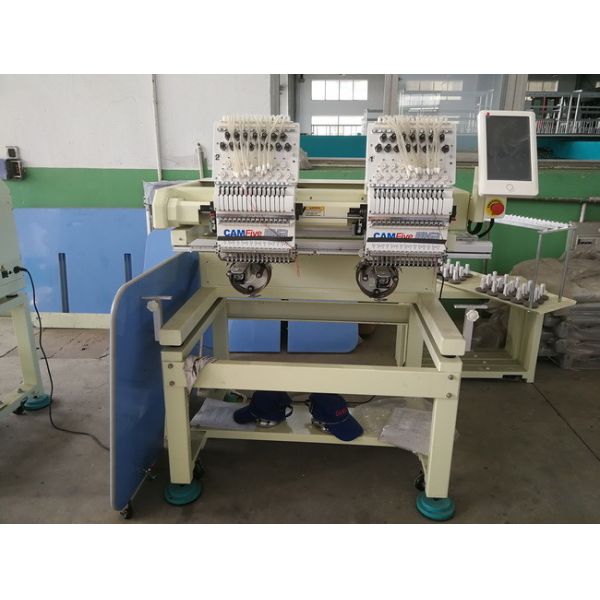 CAMFive Maquina Bordadora 2 Heads Computerized Embroidery Machine Sales
