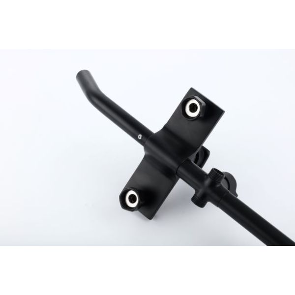 Rotation Matte Black Wall Mount 4way Rain Shower Faucets