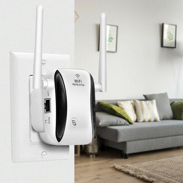 Quality 300M Small Steamed Repeater Signal Amplifier Wifi Repeater Router Dual Antenna for sale