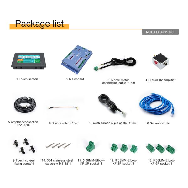 Ruida Metal Open Loop Capacitive Height Controller LFS-PM-T43 Automatic Height Controller