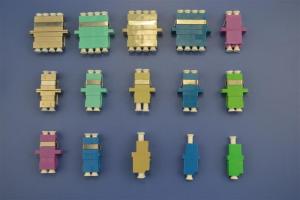 China LC 4 Single-mode Fiber Optic Adapter For Telecom Network, Optical Test Equipment wholesale