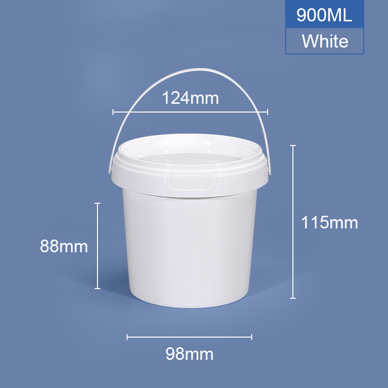 Food Grade Beverage Plastic Candy Buckets Halloween Container with Lids and Handles