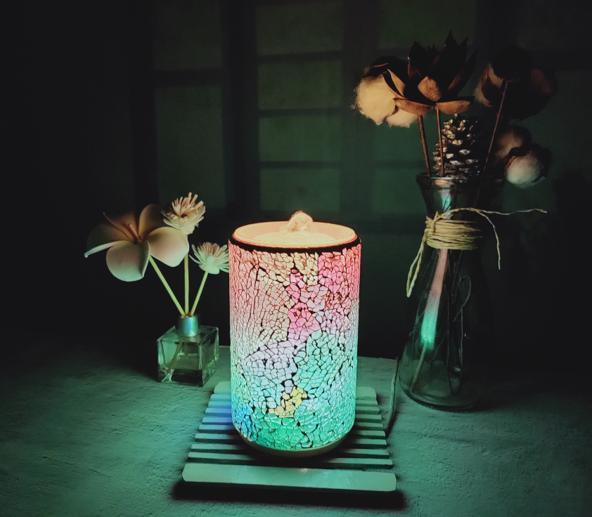 Colorful Candle Living Room Mosaic Water Fountain