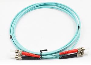 China Multimode OM3 Patch Cord , St To St Fiber Patch Cable PVC / LSZH Jacket wholesale