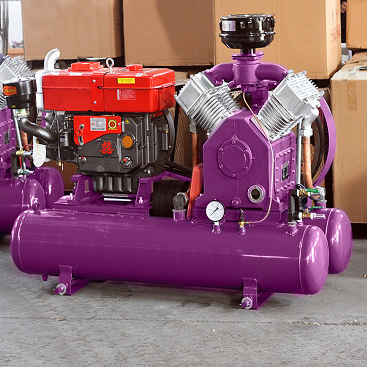 Piston Air Compressor Portable Air Compressor Machine Diesel Industrial Air Compressor