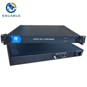 Cable TV Headend IP QAM Modulator 16 in 1 with Mux - Scrambler COL5416