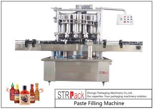 Volumetric Paste Filling Machine , Butter / Cheese / Tomato Sauce Filling Machine