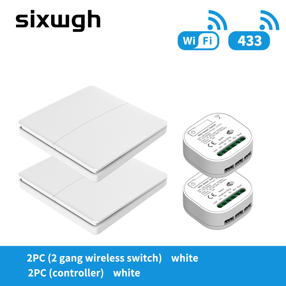 SIXWGH 16A WIFI Switch Tuya App Remote Control Smart Timer Switch