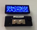 Multi-language Blue Scrolling LED name badge