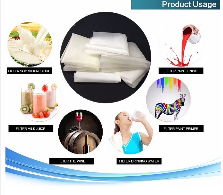 Food Grade Nylon Mesh Filter Bags for Nut Milk, Oil, Wine, Coffee, Juice, Rosin, Beer, Rosin Filter