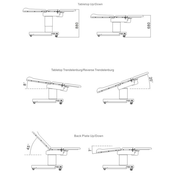Hospital Obstetric Gynecological Electric Delivery Bed