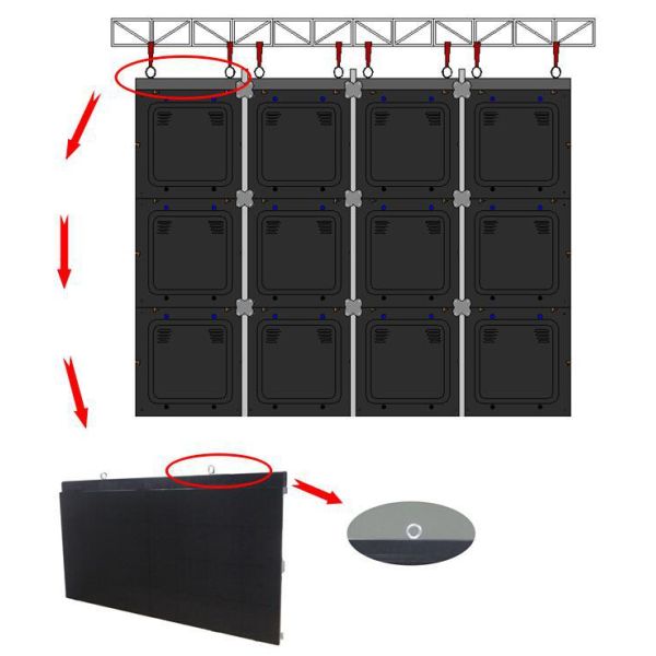 High Brightness Outdoor Fixed LED Display For Square P8 6~120m Viewing Distance