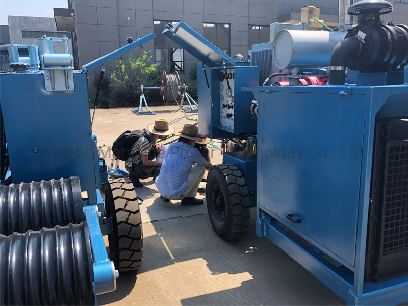 Overhead Transmission Line Cable Stringing Equipments Hydraulic Cable Puller Tensioner