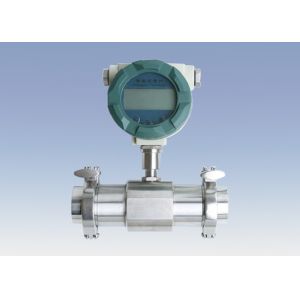 China digital turbine flow meter with wafter connection 4~20mA output wholesale