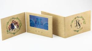 China 7 inch A5 size custom print video brochure card for wedding invitation, LCD wedding invitation brochure mailer wholesale