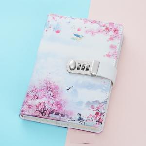 China Custom Personal Diary With Lock Code Thick Notepad Leather Office School Supplies Notebook wholesale