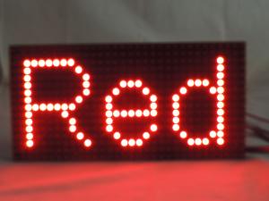 China P10 Single White Color Red Outdoor LED Signs For Business , Digital LED Display Board on sale
