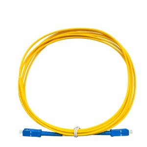 China 3.0mm Cord Optical Fiber Accessories , UPC Single Mode Sc Sc Patch Cord wholesale