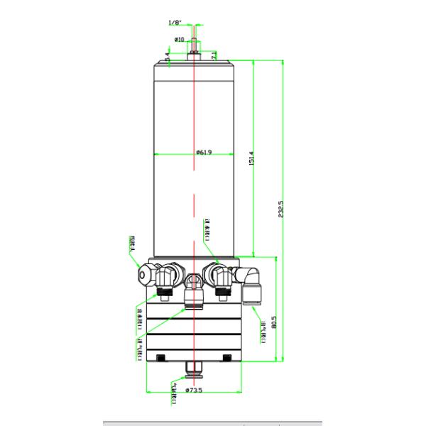 Low Static CNC High Speed Spindle
