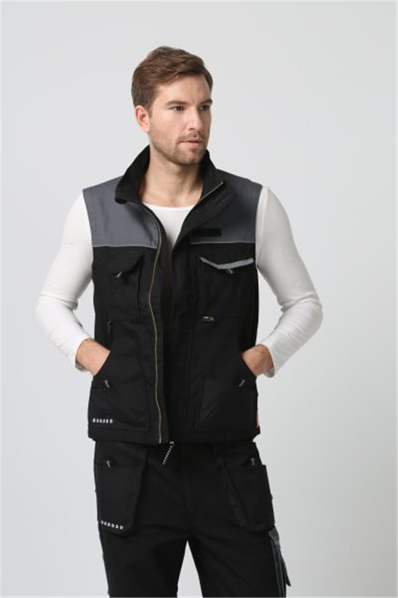 35% Cotton Men'S Cotton Workwear Adjustable Waistband Vest