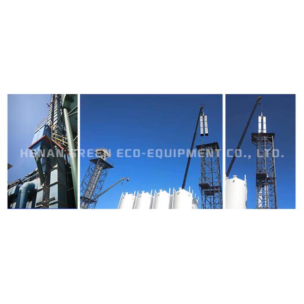 Adjustable Speed Motor Belt Type Bucket Elevator 120m Hoisting Height