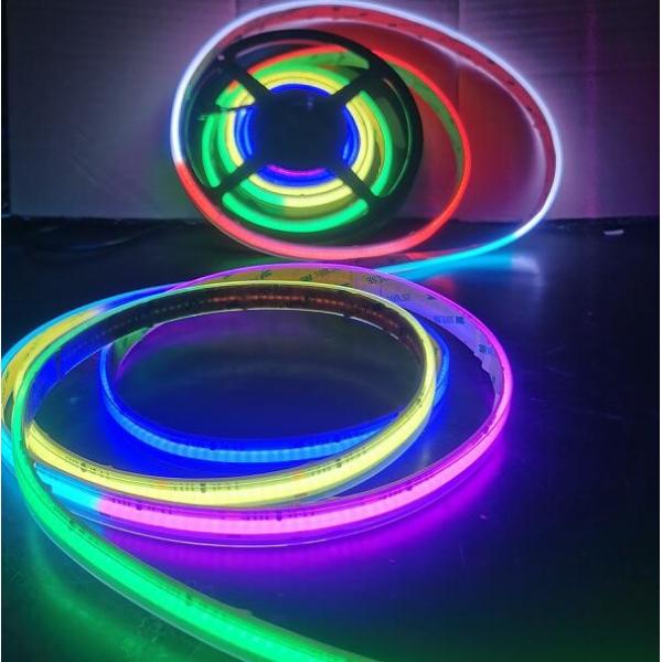 Dimmable 10mm led strips lighting flex 24v dim cob led strip ribbon lights 480 bulbs per meter tape