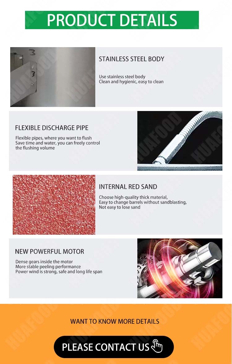 Spiral Potato Peeler 200kg/h Automatic Food Processing Machines