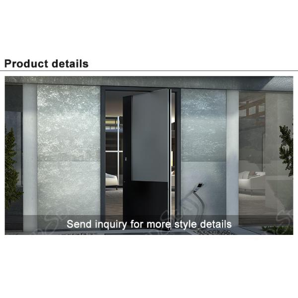 Modern American Luxury Black House Main Exterior Security Stainless Steel Front Entry Doors With Smart Lock