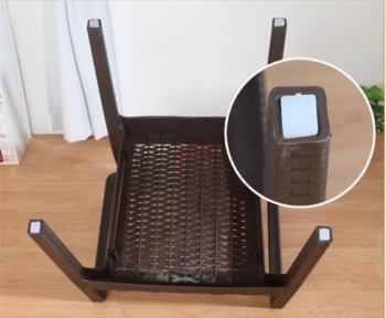 Stackable Indoor / Outdoor Plastic Restaurant Chairs Rattan Like PP Material