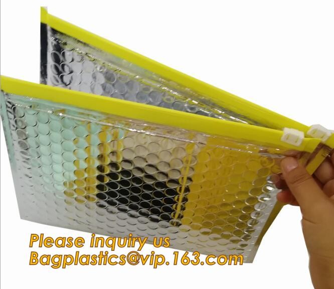 Cosmetic Slider Zip lockk Bubble Bags Bubble Slide Pouch,Zip lockk esd bubble bag bubble packaging wrap cosmetic pouch slide