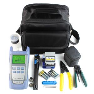 China Multi Purpose Fiber Optic Termination Tool Kit Optical Power Meter 9 In 1 With Cleaver wholesale