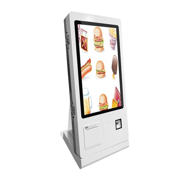 Quality Free Standing Self Ordering Kiosk Mounted Food Printer QR Code Scanner NFC Card for sale