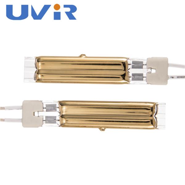Quality 3400W Quartz Halogen Infrared Heaters TC01 Gold Coating For Automation Glue Activation for sale