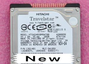 China HTS424020M9AT00 20G Hitachi Hard Disk IDE 2.5 Inch Parallel Port For Notebook wholesale