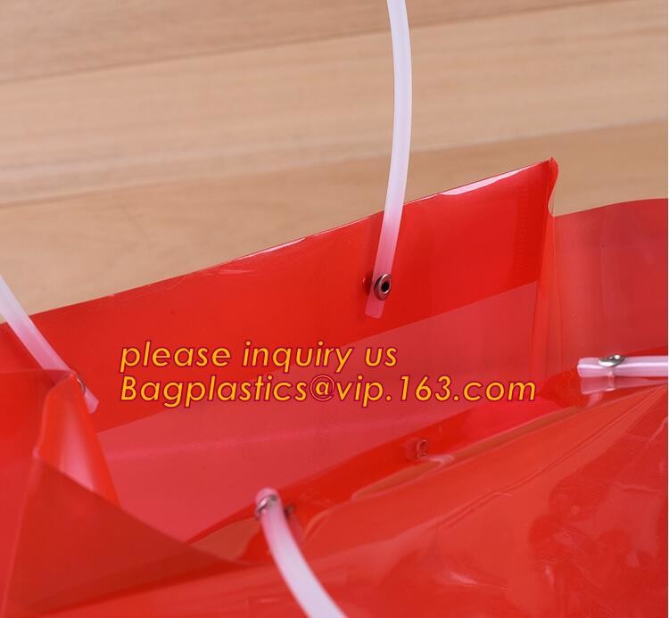 Promotional customized high quality soft loop plastic cloth bag,manufacturer custom soft loop handle polyethylene PE pla