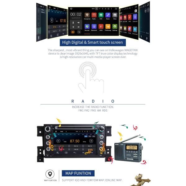 7 Inch Android 7.1 SUZUKI Car DVD Player Car Radio Player With Rear Camera DVR OBD