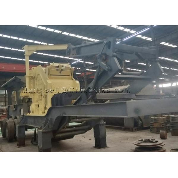 80TPH Mobile Crushing Machine Track Mounted 350mm Feeding