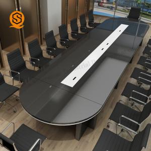 China Antibacterial Solid Surface Conference Table Oval Meeting Room Table wholesale