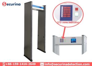 China 6 Detecting Zones Metal Detector Walk Through Gate For Shops / Hotels / Factories wholesale