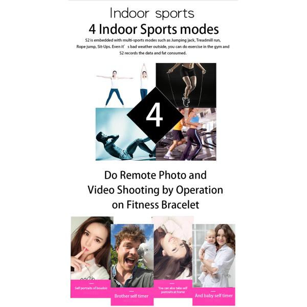 90mAh Color Screen Smart Bracelet , 0.96" TFT Smart Wristband Ip67