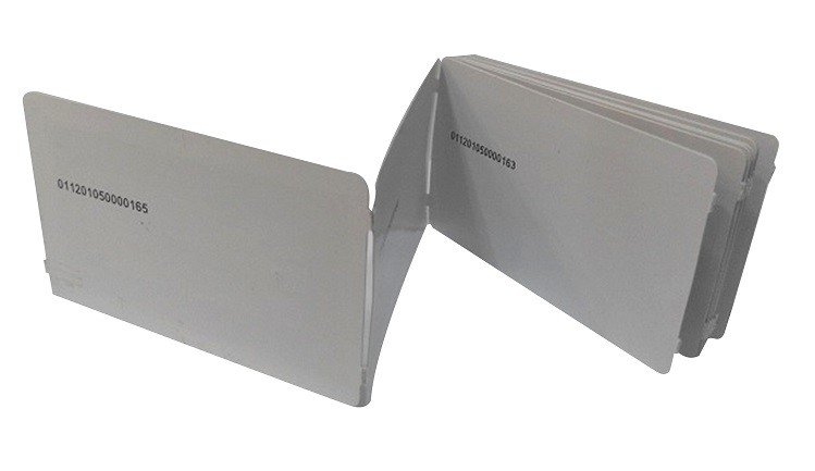 Fan Fold NFC RFID Paper Tickets ISO14443A For Train Or Transportation