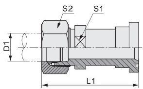 Flange Tube Union Hydraulic Adapter Flange Hydraulic Connection Hydraulic Fittings Adapters