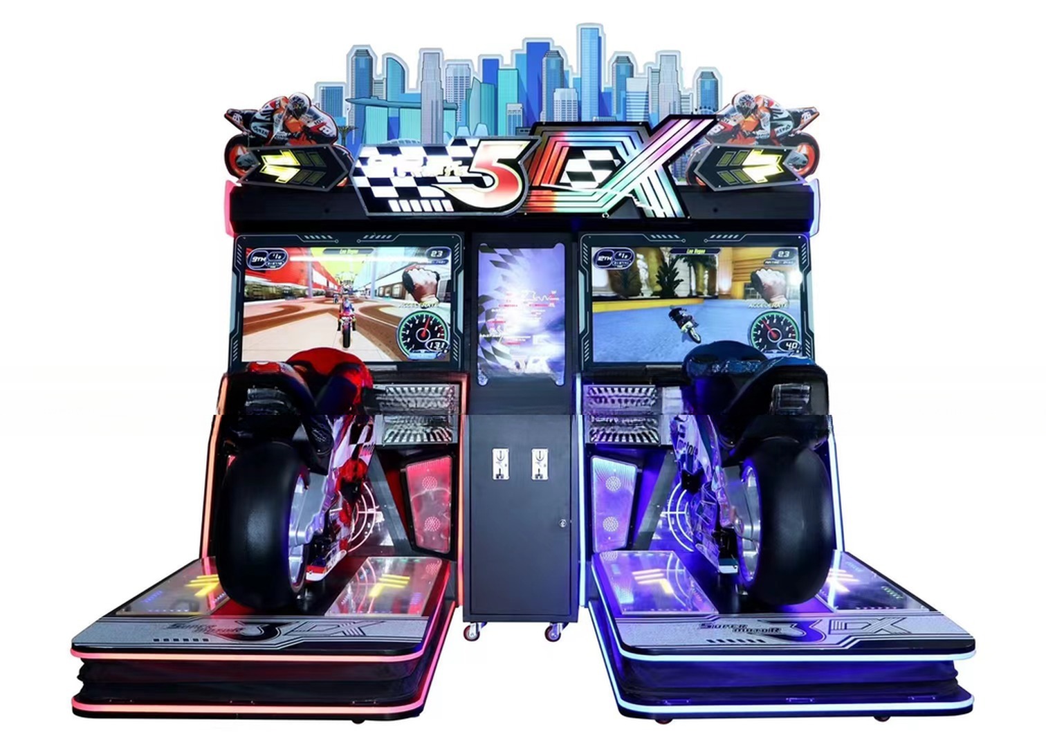 42LCD Double Players Speed Motorcycle Arcade Game Machine Original Design